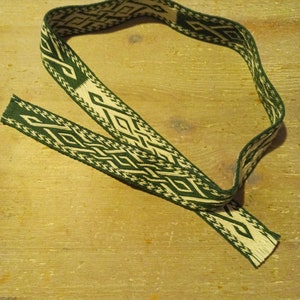 Hand-woven border or belt, board weaving for the Middle Ages, LARP and reenactment image 5