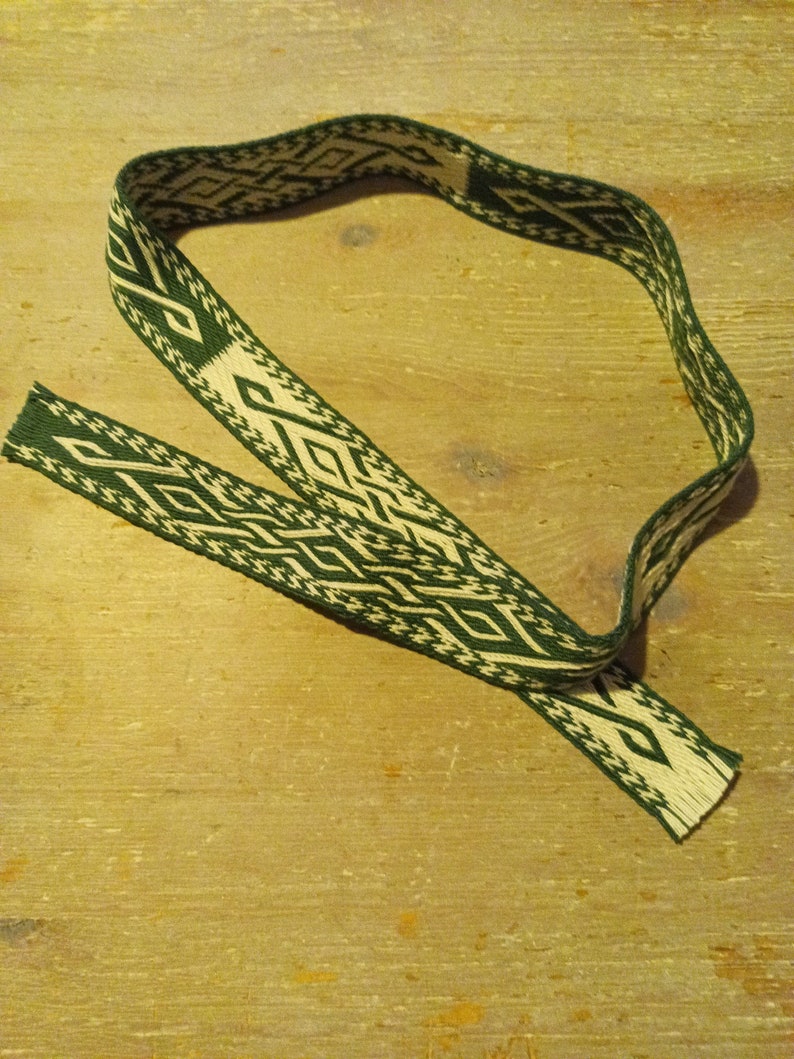 Hand-woven border or belt, board weaving for the Middle Ages, LARP and reenactment image 5