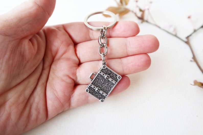 Suitcase Keychain,Traveler keychain,Explorer keychain,Adventure keychain,