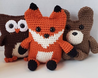 Forest friends boxy animal stuffies