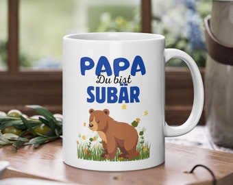 Papa du bist Subär Tasse, Tasse für Väter, Tasse mit Spruch, Bär Tasse, Vatertag, Vatertags Geschenk, Tasse für Männer, Vater Geschenk