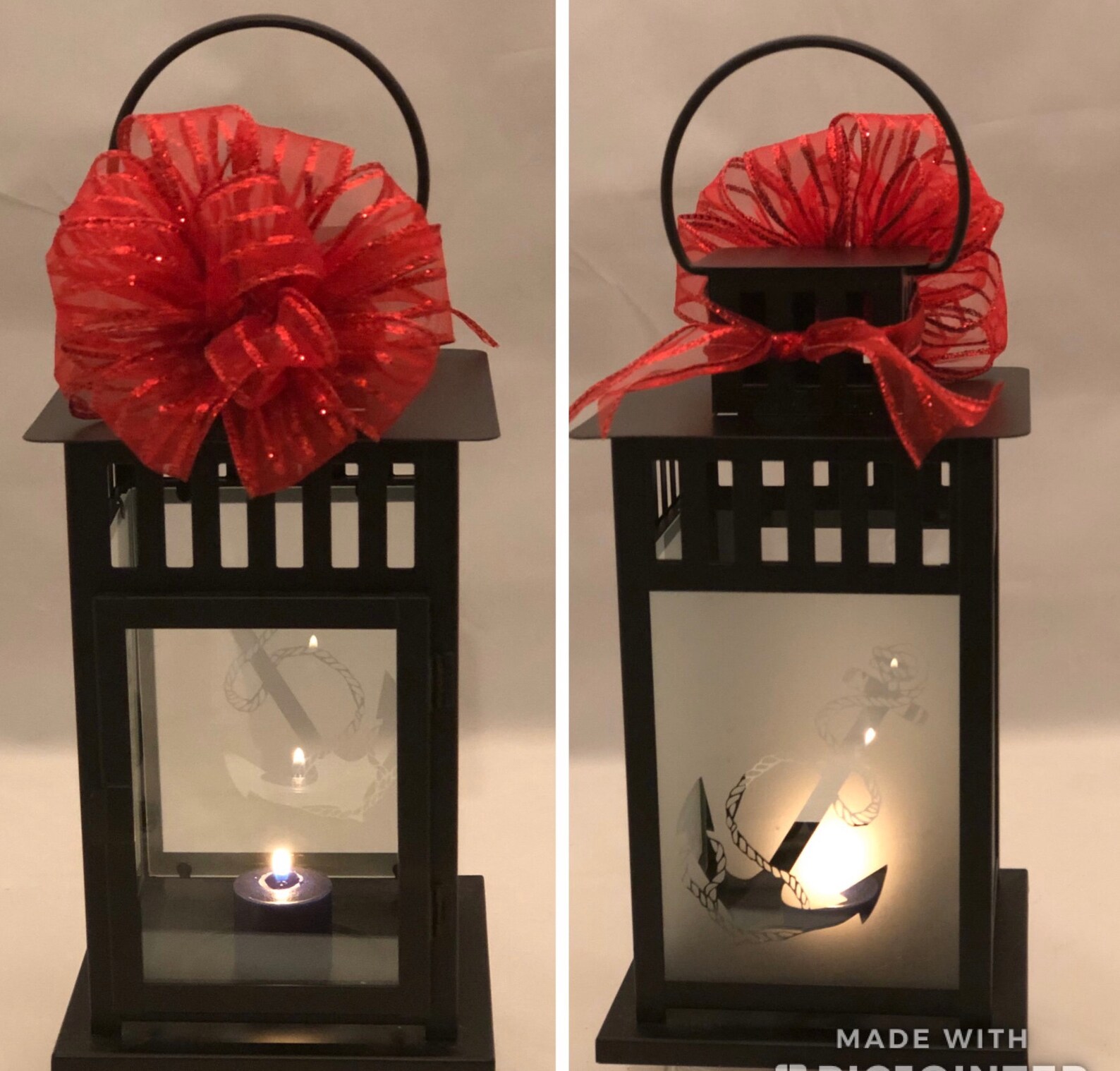 US NAVY Blue Light Candle Poem Lantern The Original Etsy