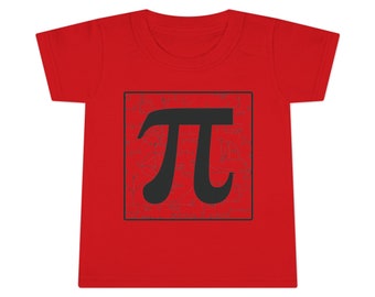 Pi Toddler T-shirt For Brilliant Young Minds| Black Graphics