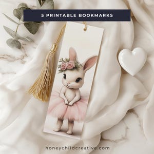 Vintage Junk Journal Ephemera, Ballet Bunny Bookmarks, Scrapbooking, Easter gift, Printable Bookmarks, , Vintage Ephemera, Instant Download