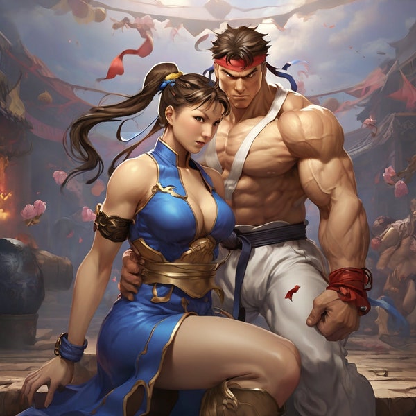 Street Fighter Chun Li and Ryu