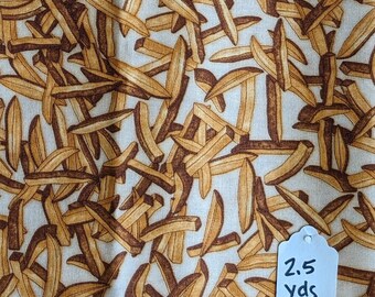 2013 Top Nosh French Fries Fabric by Dan Morris for RJR Fabrics 2.5 yards