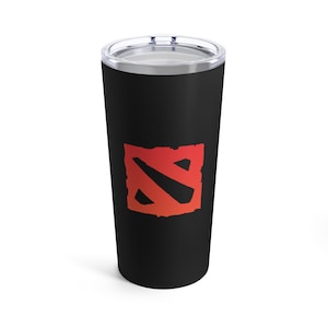 Dota 2 Theme Tumbler 20oz Gaming Dota Video Games Travel Mug Coffee Tea Gamer Gift Gaming Merchandise gift fanart fan birthday christmas