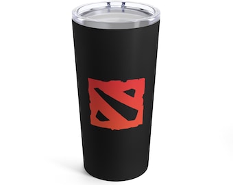 Dota 2 Theme Tumbler 20oz Gaming Dota Video Games Travel Mug Coffee Tea Gamer Gift Gaming Merchandise gift fanart fan birthday christmas