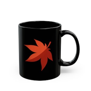 Maplestory Maple Leaf Black Mug (11oz, 15oz) gaming gamer video game coffee mug tea cup funny mug gamer gift gaming merchandise merchandise