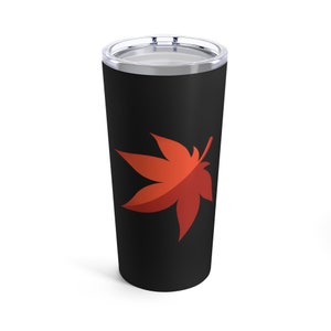 Maplestory Maple Leaf Tumbler 20oz gamer merch game mapler maple gift for game fan art fanart cool cute logo minimalistic design cool cute