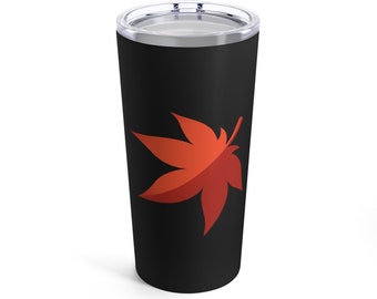 Maplestory Maple Leaf Tumbler 20oz gamer merch juego mapler maple regalo para el juego fan art fanart fresco lindo logo diseño minimalista fresco lindo