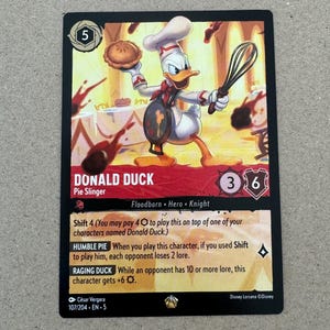Donald Duck - Tarjeta de representación de Pie Slinger (capítulo 5)