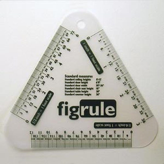 Dollhouse Miniature Scale Ruler / Converter Automatic Measuring Tool Size  Converter the Fig Rule 