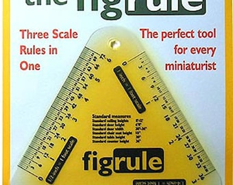 Dollhouse Miniature Scale Ruler / Converter - Automatic Measuring Tool -  Size Converter - The Fig Rule