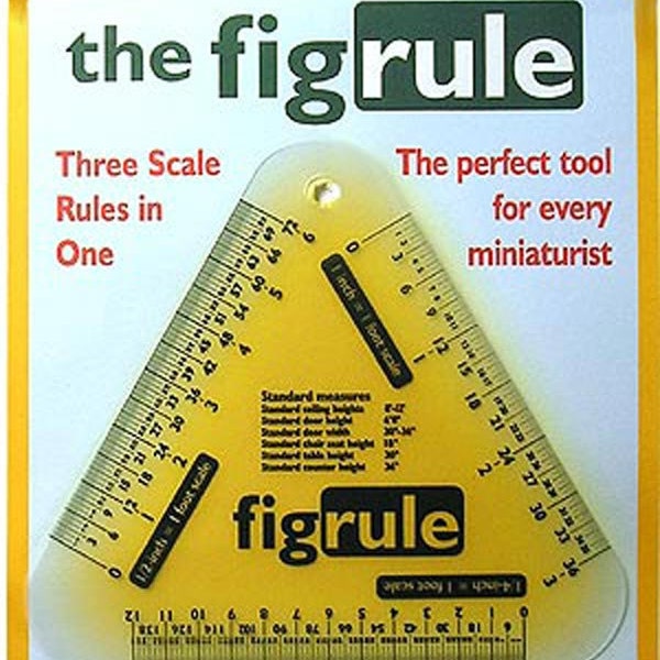 Dollhouse Miniature Scale Ruler / Converter - Automatic Measuring Tool -  Size Converter - The Fig Rule