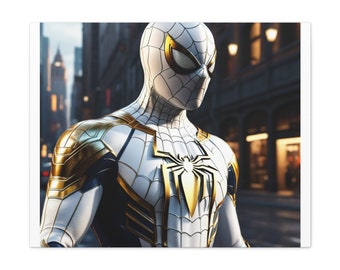 Golden Spiderman, Canvas Gallery Wraps, Red Spiderman, Spiderman