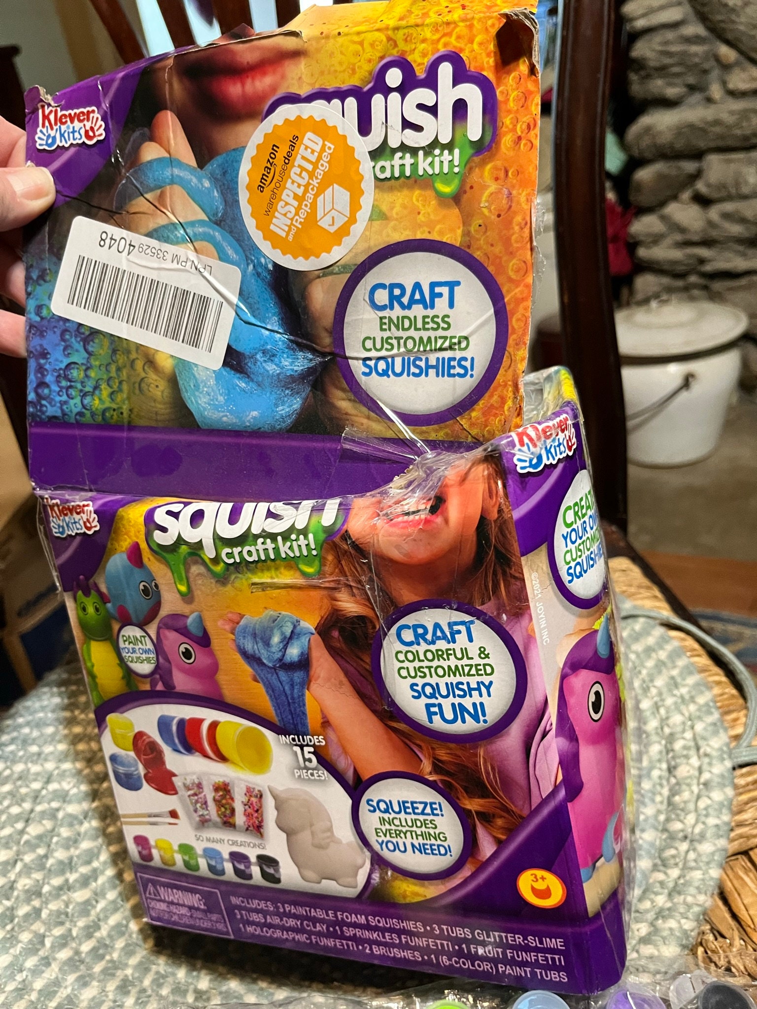 Squish Kreative Kraft Kit for Kids New Unused Damaged Crushed Box ...