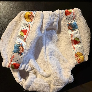 Handgemachte Vintage 1980er Cabbage Patch Puppen Pumphose Strawberry Shortcake Ribbon Retro Puppenkleidung