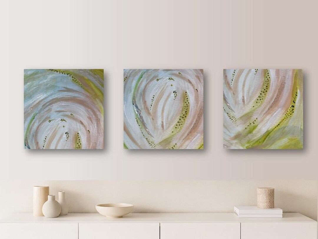 Abstract Floral Set of 3 Prints Wall Art - Instant Digital Download ...