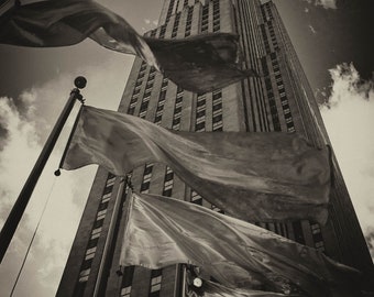 Empire State Building, recht omhoog. Originele fotografie. 2014