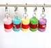 5 handmade stitch markers knitting yarn/wool ball kawaii acrylic 