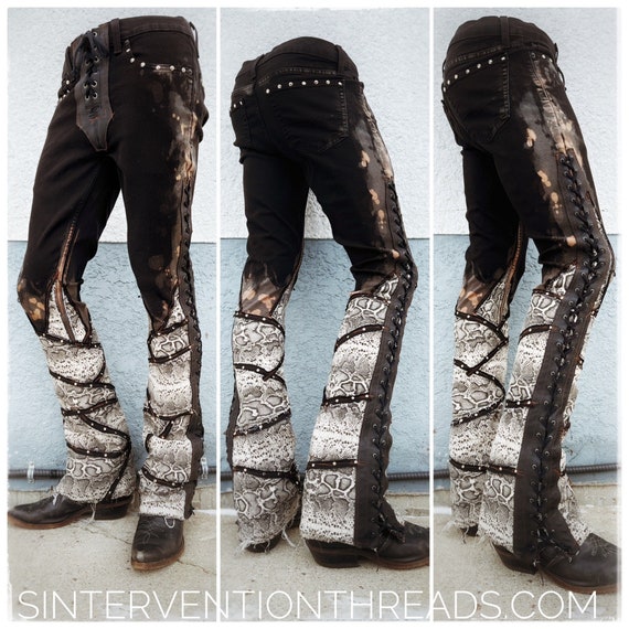 Custom Order wildside rattlesnake Suitcase Stage Pants Streetwear