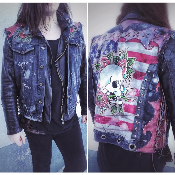 denim vest biker