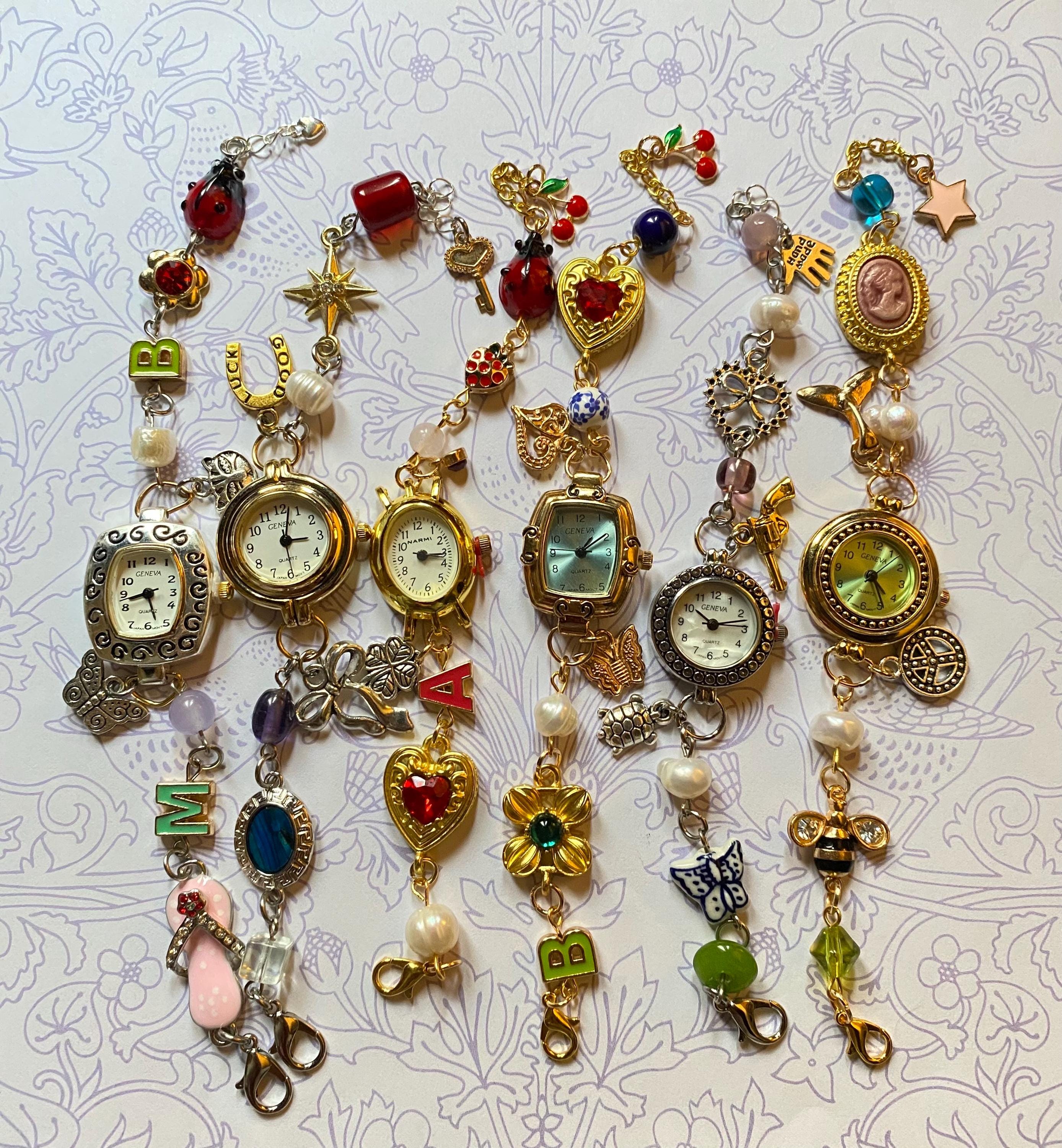 Charm Watch Bracelets Etsy UK