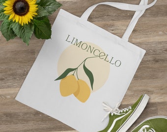 Limoncello Tote Bag, süße Einkaufstasche, lustige Geldbörse