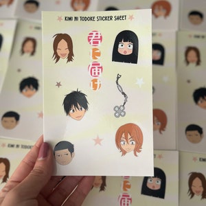 Kimi ni Todoke Sticker Bogen | Anime Aufkleber | Shoujo Anime