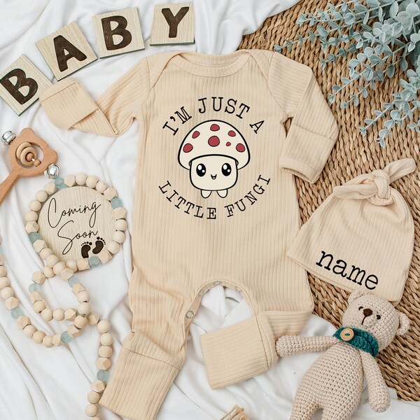 Baby Premium Wool Knit Suit with Mushroom Design – Red (2-Piece + Cap) main image 0