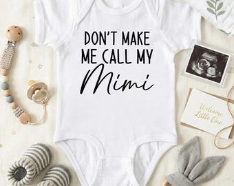 Body de bebé "No me hagas llamar a mi abuela", disfraz divertido para abuela, regalo para baby shower, anuncio de embarazo para abuelos
