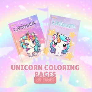 Unicorn Coloring Pages | Unicorn Coloring Sheets | Printable Coloring Pages of Unicorns | Coloring Book Pages | Cute Unicorn Coloring Pages