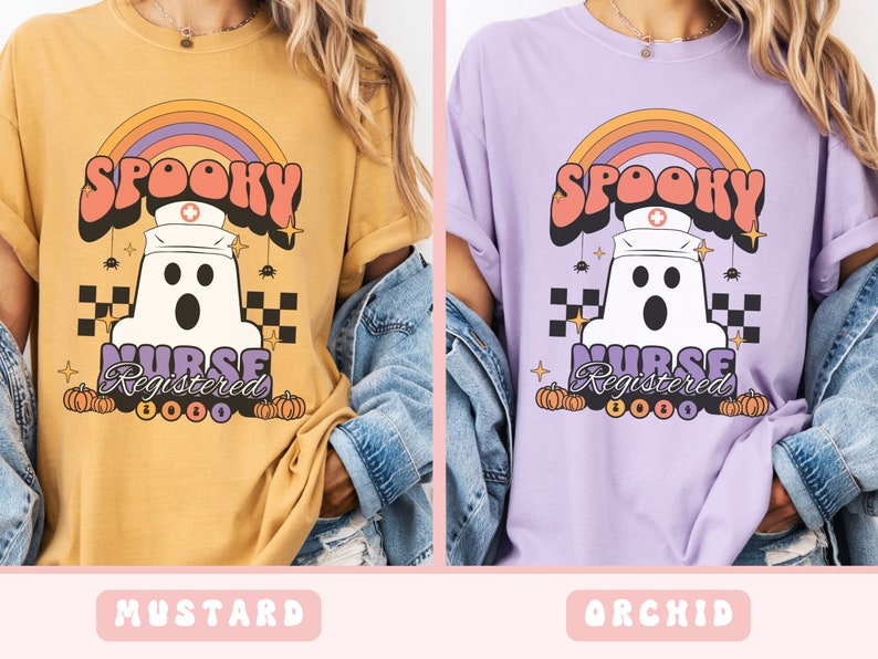 Comfort Colors® Registered Nurse Shirt, Halloween Nurse Shirt, Gift for