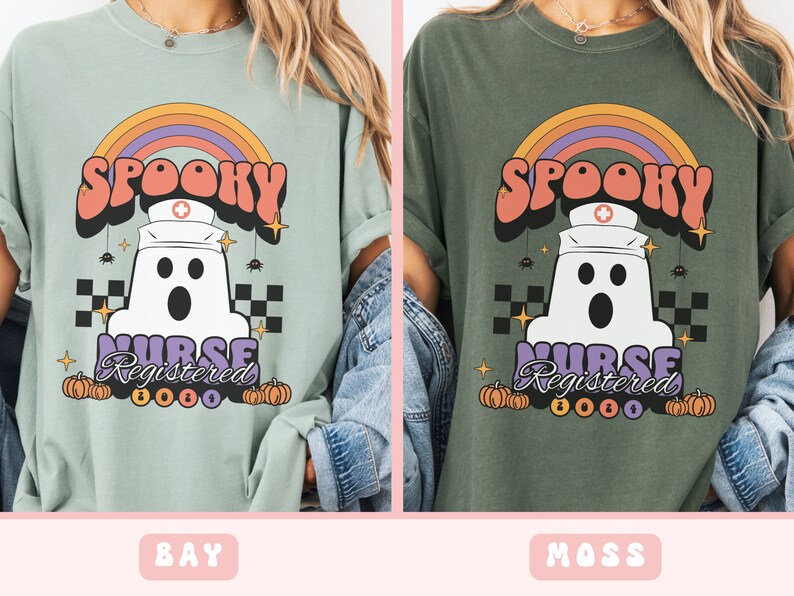 Comfort Colors® Registered Nurse Shirt, Halloween Nurse Shirt, Gift for