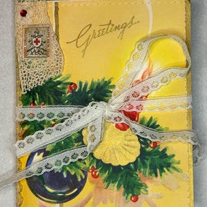 Vintage Christmas Card Junk Journal