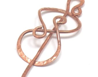 PHAT Spanish Rose Copper Shawl Pin