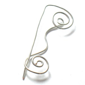 SMOOTH TOO Shawl Pin silver, brass or copper image 5