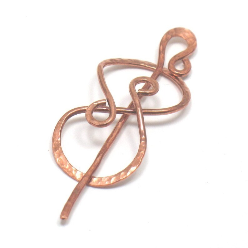 PHAT Spanish Rose Copper Shawl Pin image 2