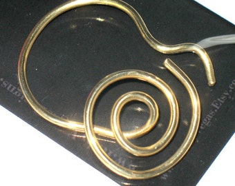 CIRCLE SHAWL PIN  brass, silver or copper