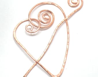 COPPER LOVEY Shawl Pin