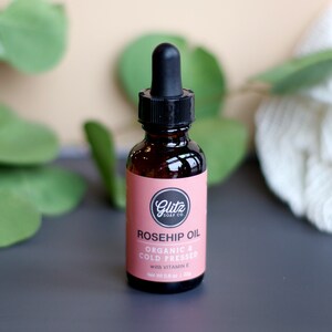 Natural Rosehip Face Oil Moisturizer - Organic, Unrefined, Vegan, Handmade, Eco-Friendly, Rose Hip, Mature Skin