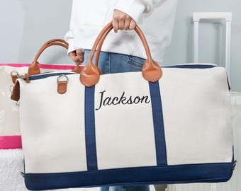 Duffle Bag Personalized Weekender Bag Bridesmaid Gifts Bag for Women Housewarming Gift Bag Overnight Bag Travel Bag Canvas Bag Moving Gifts