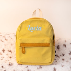 Kids Backpack Custom Backpack Mini Backpack Baby Gift Preschool Book Bag Embroidered Backpack Seersucker Backpack Toddler Back to School Bag