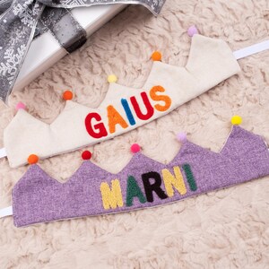Personalized Baby Birthday Crown Handmade Kid Birthday Crown with Name Newborn Keepsake Crown for 1th Birthday Party Crown Baby Shower Gifts