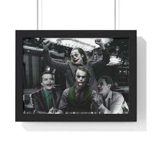 Joker Playing Card Wall Art – Bold Framed Minimalist Poster for Card Lovers