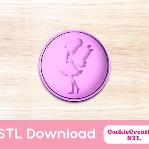 Foremka do ciastek Fairy STL Plik do natychmiastowego pobrania, Foremka do ciastek Fairy Princess, Foremka do gliny