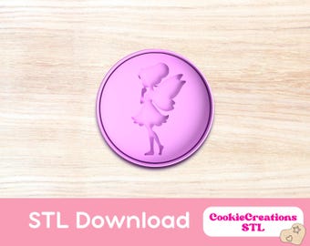 Fairy Cookie Cutter STL File: Princess Design, Clay Cutter (Digital Download)