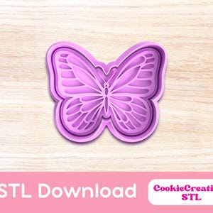 Butterfly Cookie Cutter STL File for 3D Printing - Instant Download Cookie  Clay Cutter for Baking and Crafting