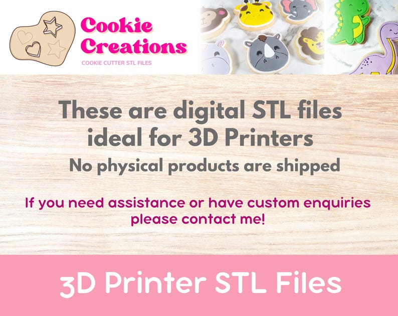 Number Set Cookie Cutters STL Files for 3D Printing - Instant Download ...